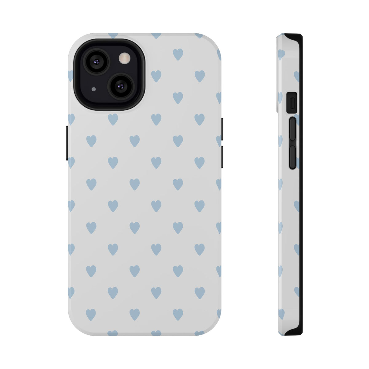 Blue Little Hearts iPhone Case