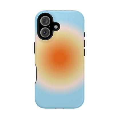 Orange & Blue Aura iPhone Case