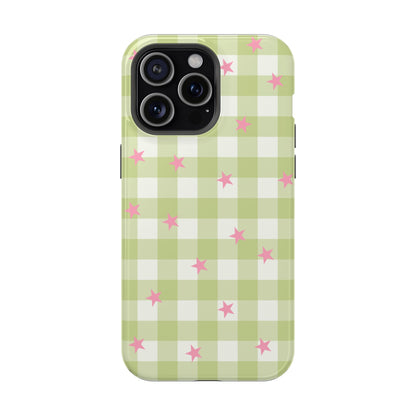 Lucky Star Gingham iPhone Case