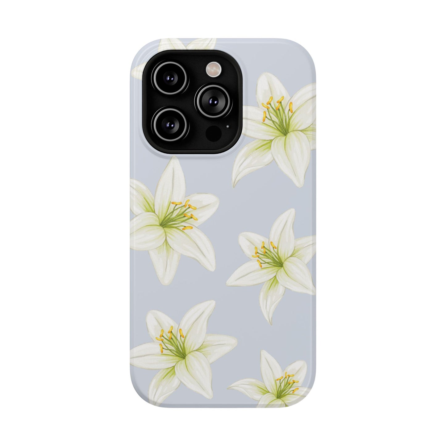 Blue Tiger Lily iPhone Case