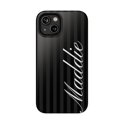 Custom Black Stripes iPhone Case