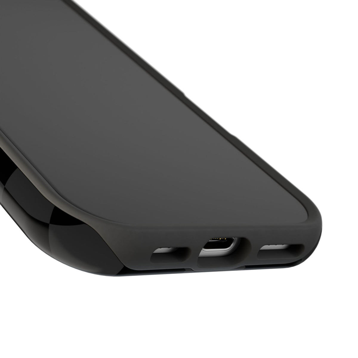 Black Checkered iPhone Case