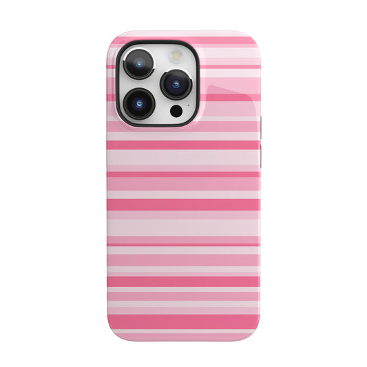 Pink Candy Stripes iPhone Case