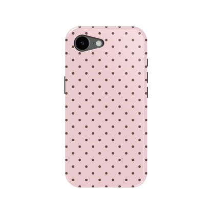 Strawberry Mocha Mini Dots iPhone Case from Stella Cases