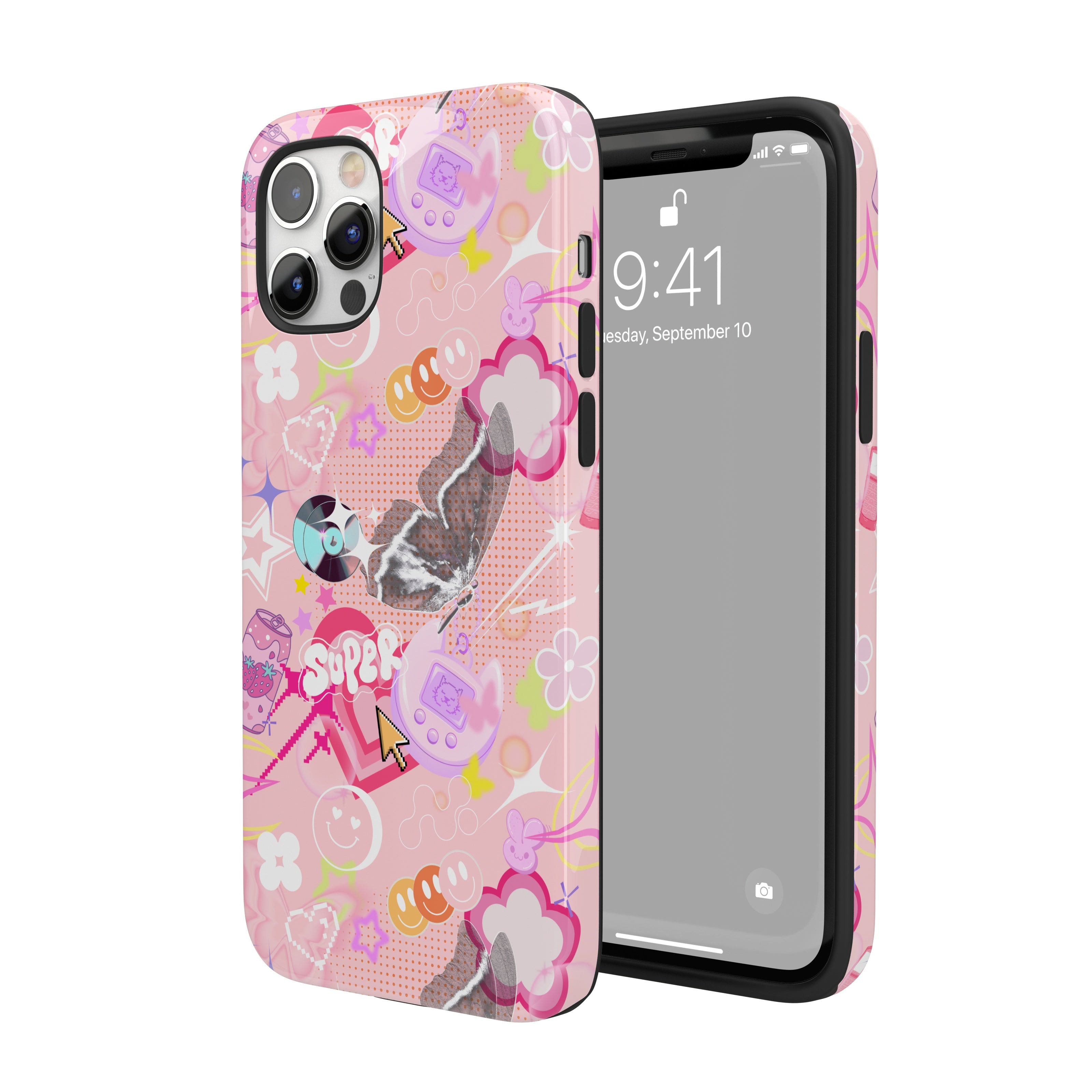 Y2K Pink Retro iPhone Case