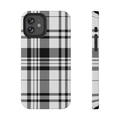 Black Plaid iPhone Case