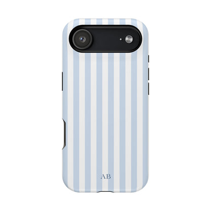Custom Initials Blue Beau iPhone Case