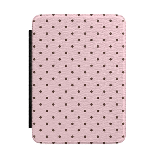 Strawberry Mocha Mini Dots Kindle Case