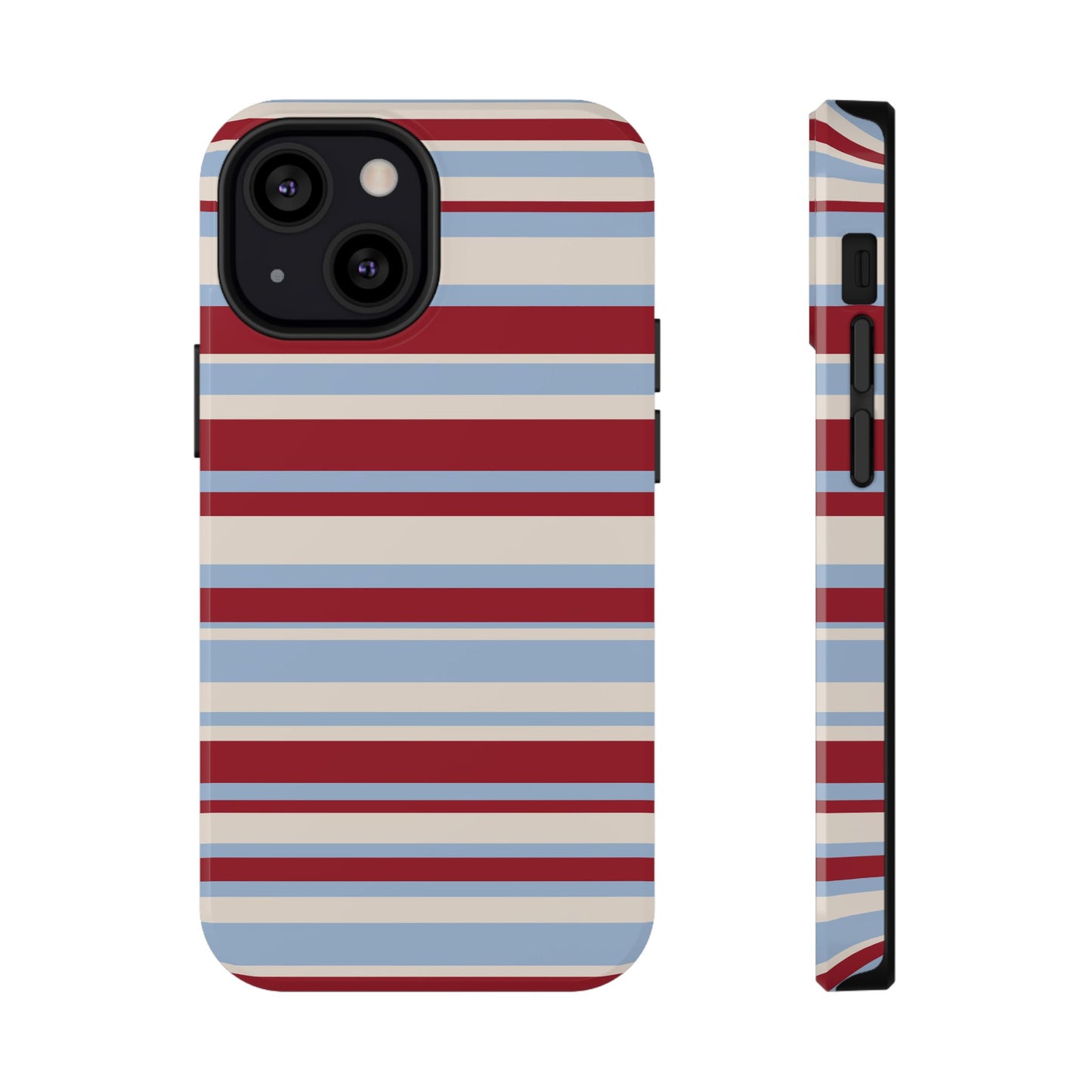 Cherry Soda Stripes iPhone Case