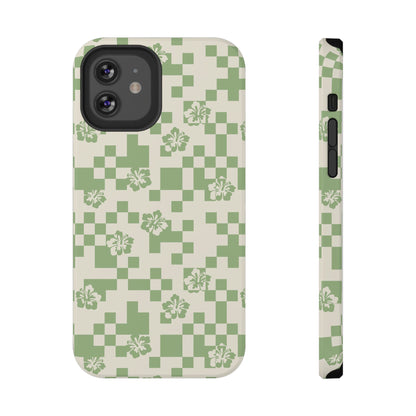 Green Hibiscus iPhone Case