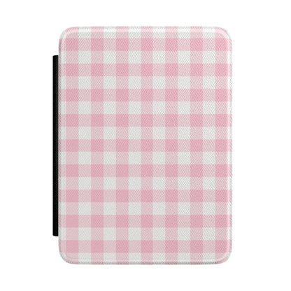 Pink Gingham Kindle Case