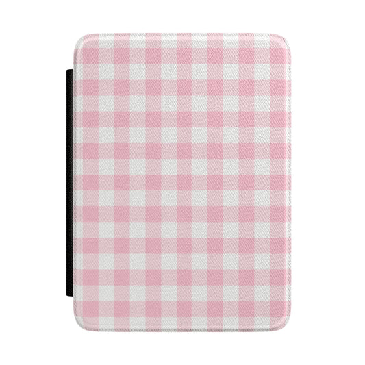 Pink Gingham Kindle Case