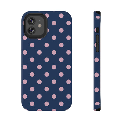 Periwinkle Polka Dots iPhone Case