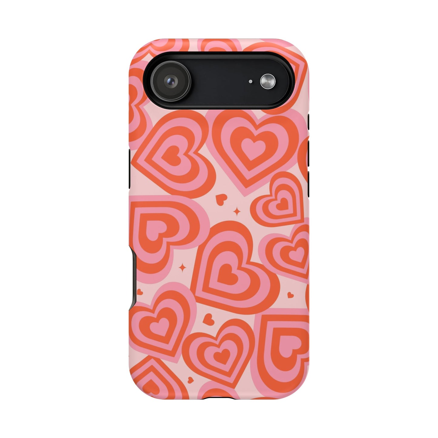 Pink & Red Hearts iPhone Case