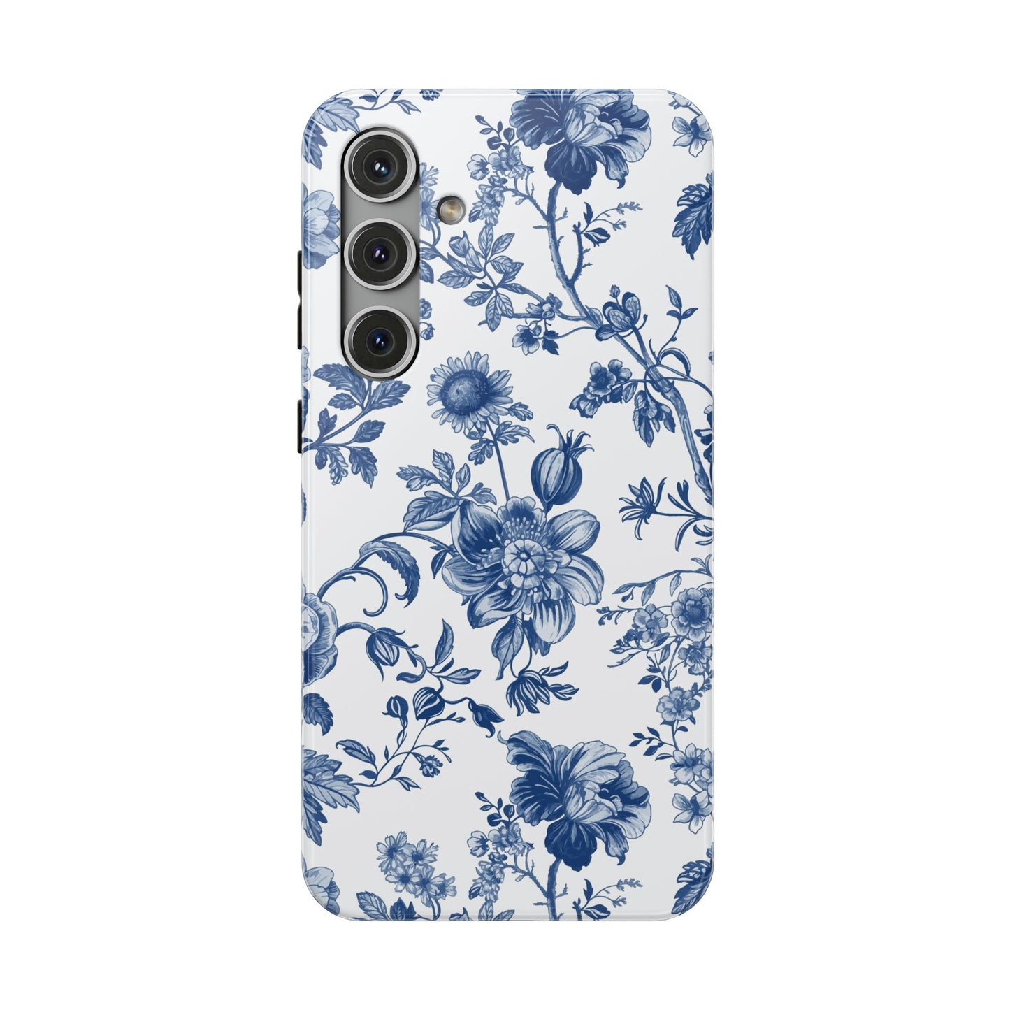 French Navy Toile Samsung Case