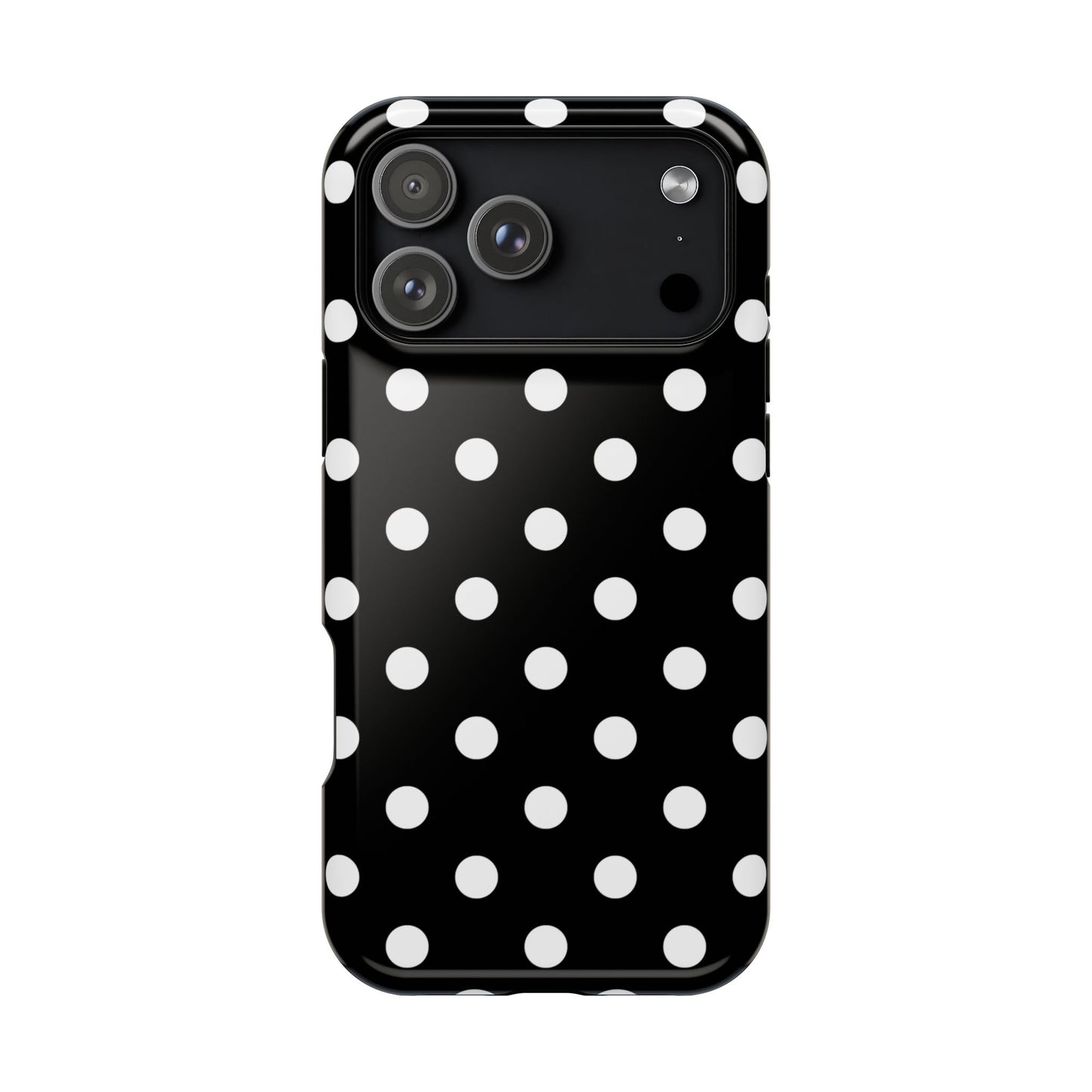 White Polka Dots iPhone Case