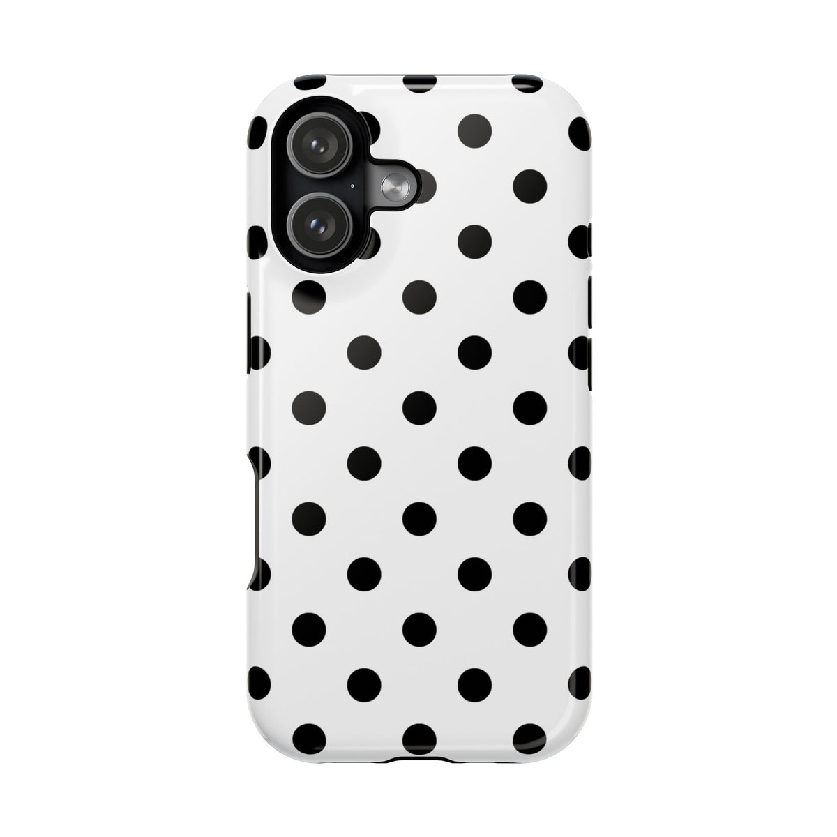 Black Polka Dots iPhone Case