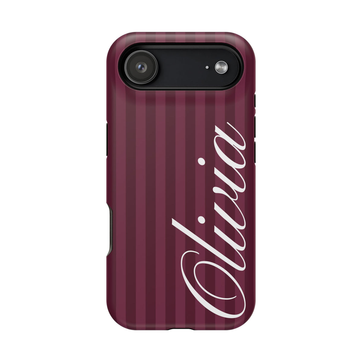 Custom Plum Stripes iPhone Case