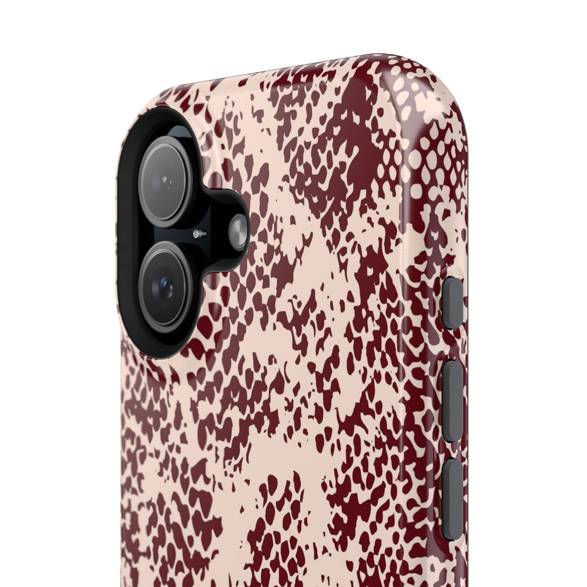 Burgundy Snake iPhone Case