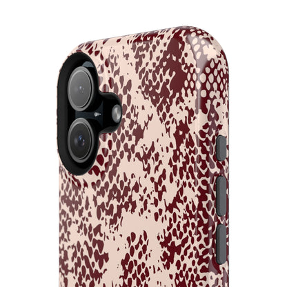 Burgundy Snake iPhone Case