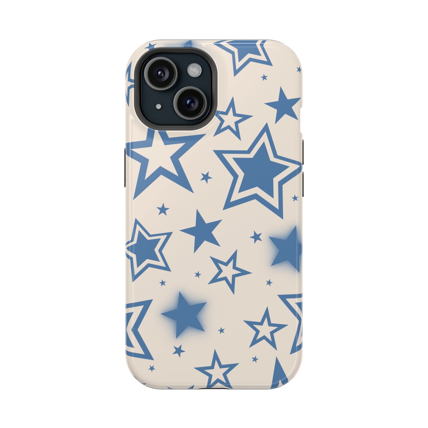 Beige & Blue Stardust iPhone Case