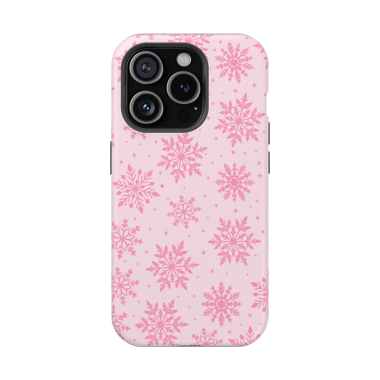 Pink Snowflakes iPhone Case