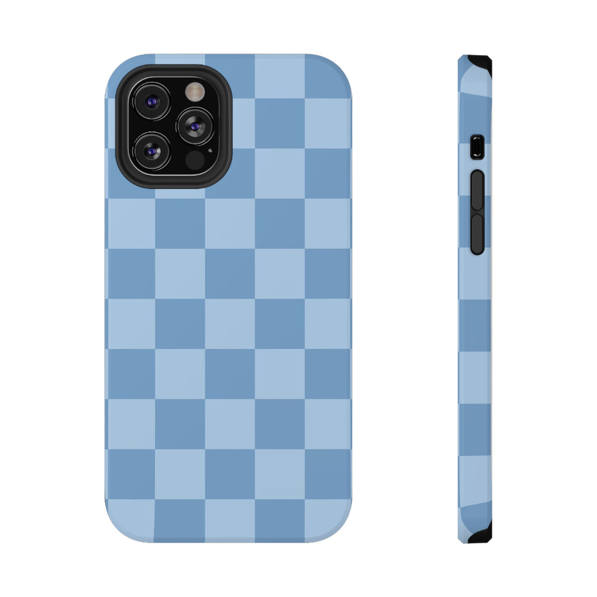 Blue Candy Checkered iPhone Case