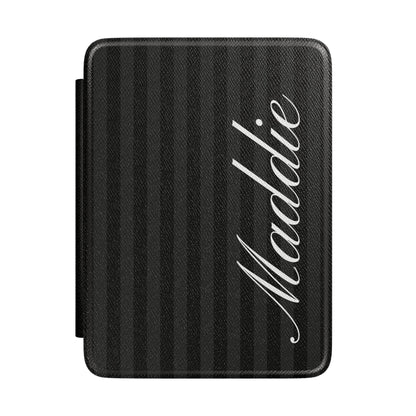 Custom Black Stripes Kindle Case