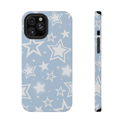 Blue Y2K Stars iPhone Case