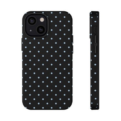 Blue Velvet Mini Dots iPhone Case