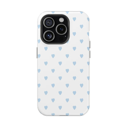 Blue Little Hearts iPhone Case