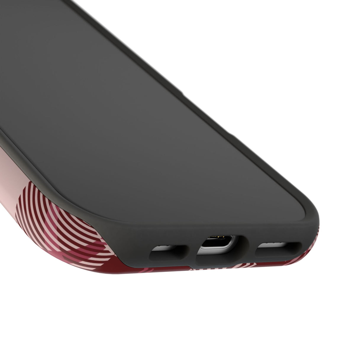 Burgundy Plaid iPhone Case