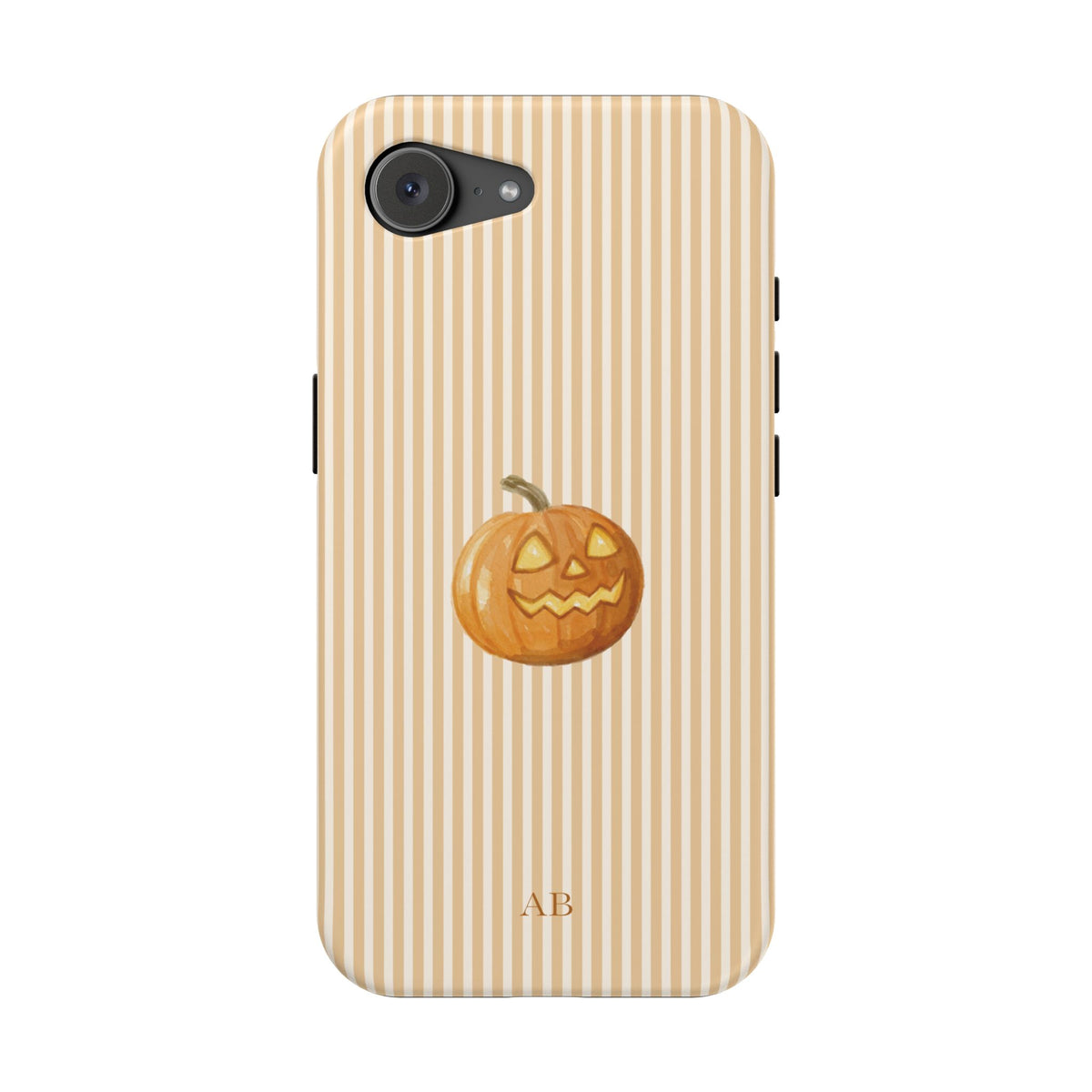 Custom Initials Pumpkin Cutie iPhone Case