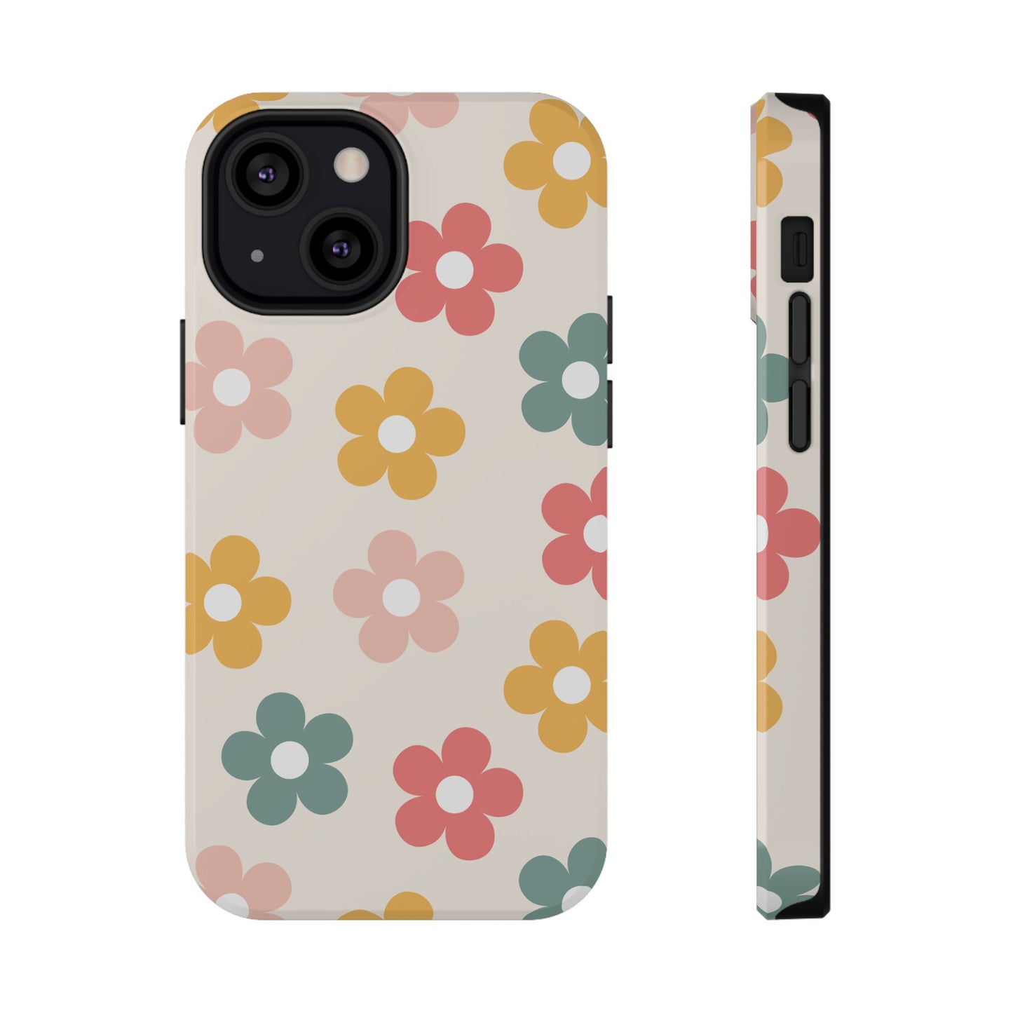 Boho Retro Flowers iPhone Case