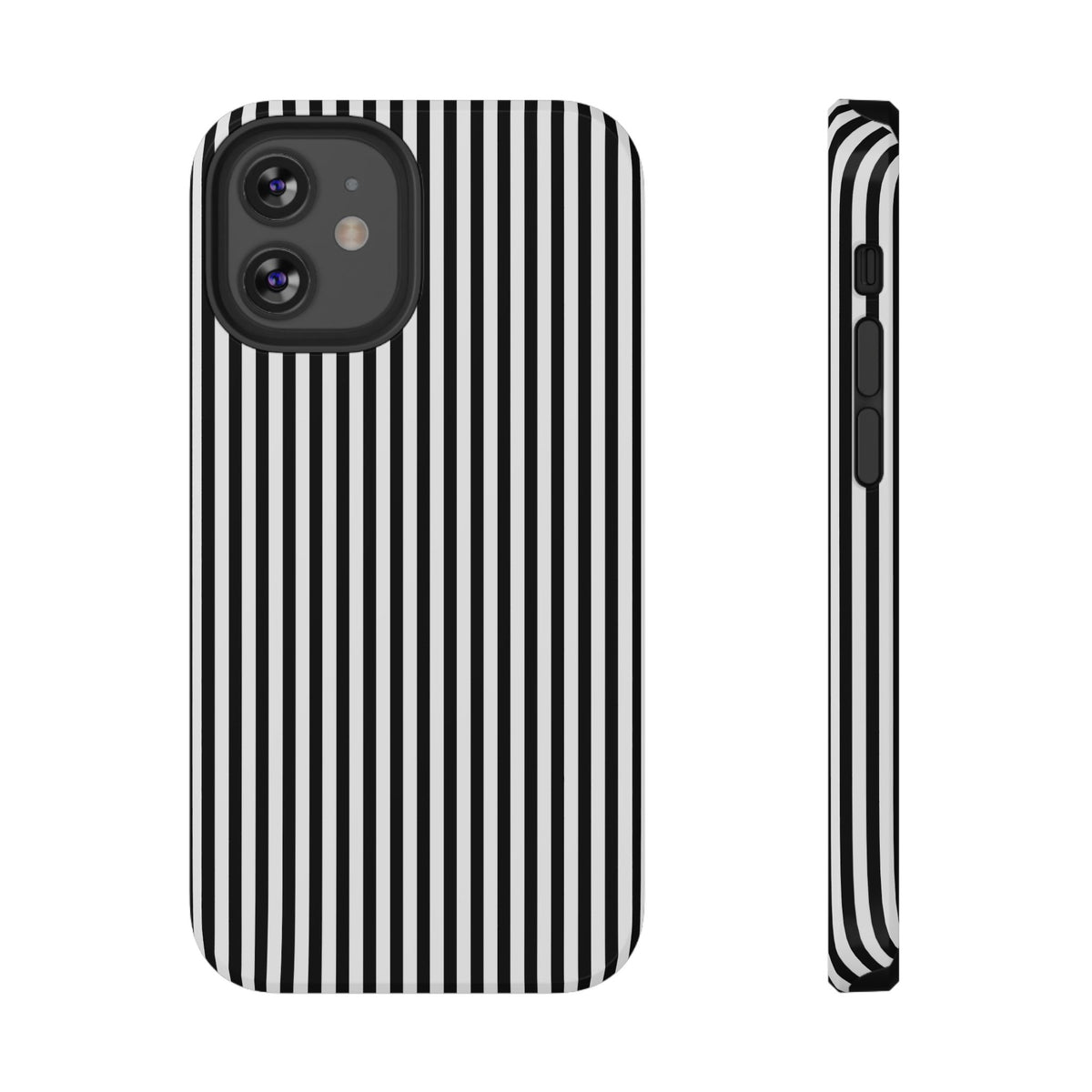 Black Pinstripes iPhone Case