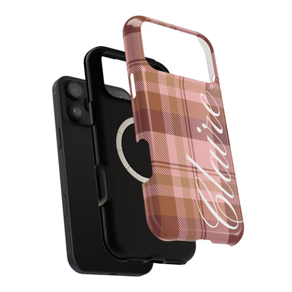 Custom Honey Plaid iPhone Case