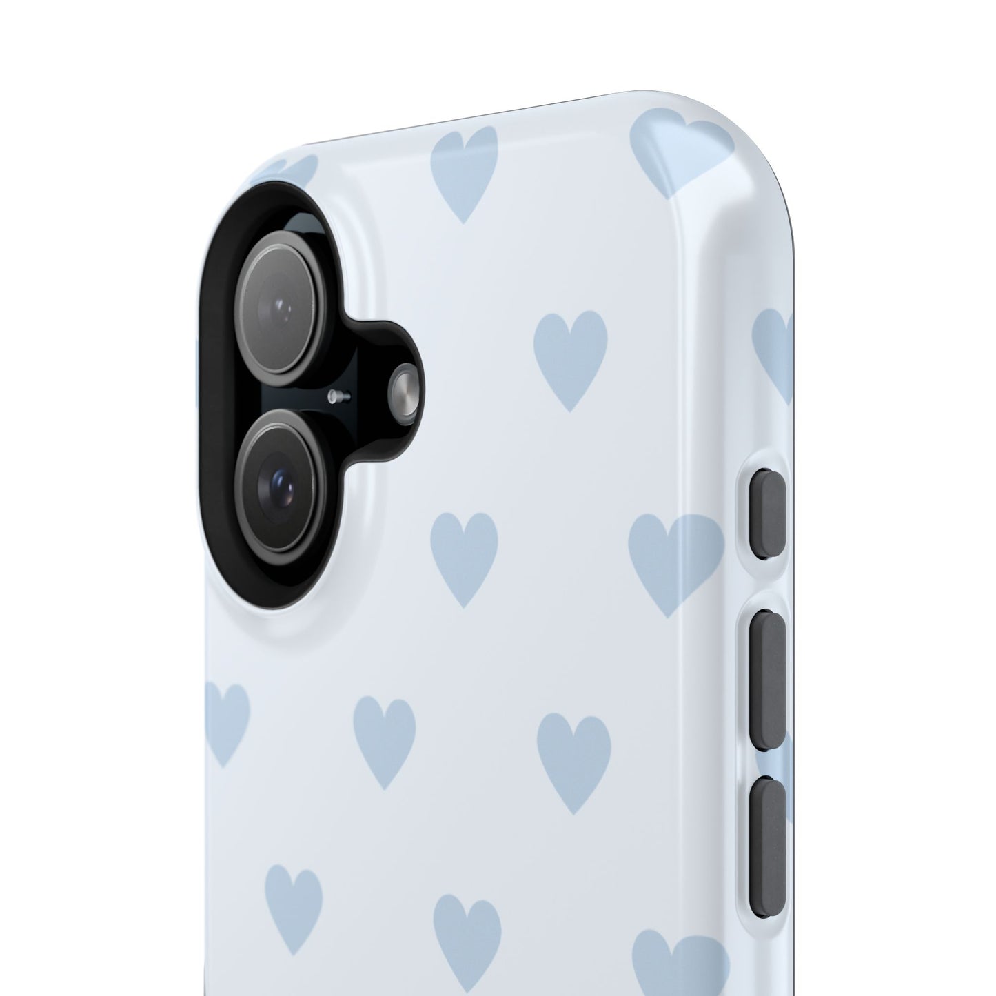 Light Blue Hearts iPhone Case