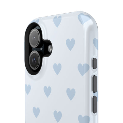 Light Blue Hearts iPhone Case