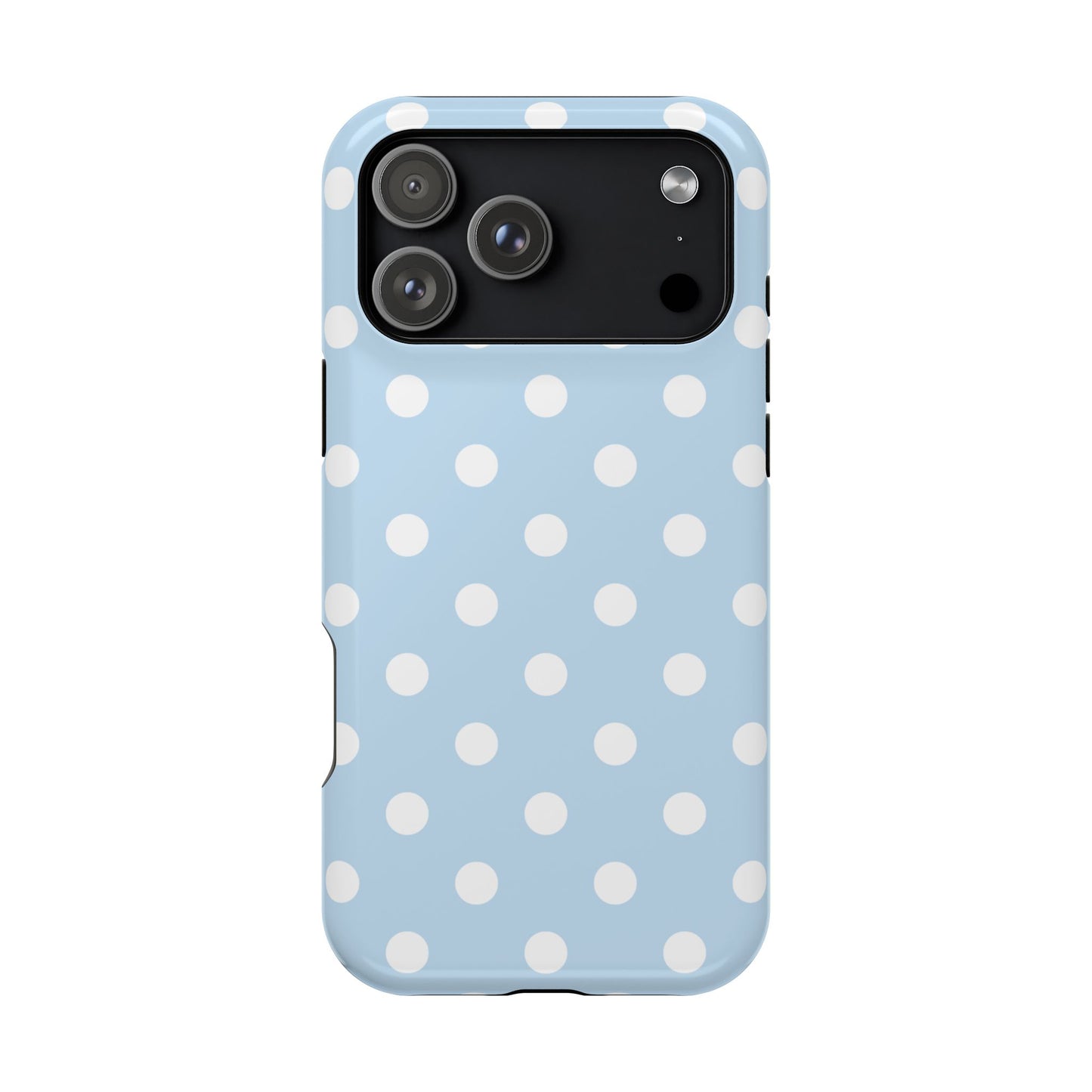 Blue Candy Polka Dots iPhone Case