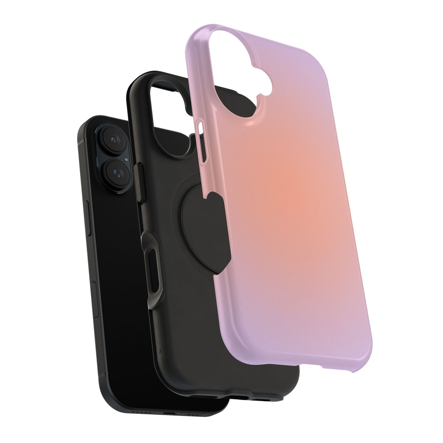 Orange & Purple Aura iPhone Case