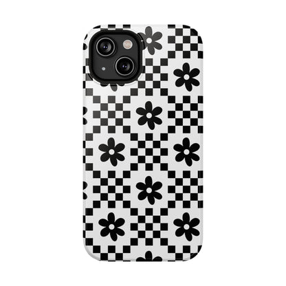 Monochrome Daisy iPhone Case