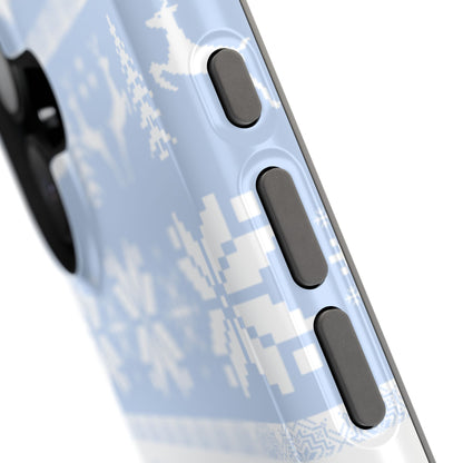 Blue Christmas Sweater iPhone Case