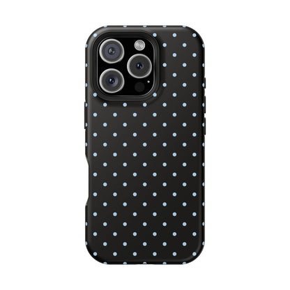 Blue Velvet Mini Dots iPhone Case