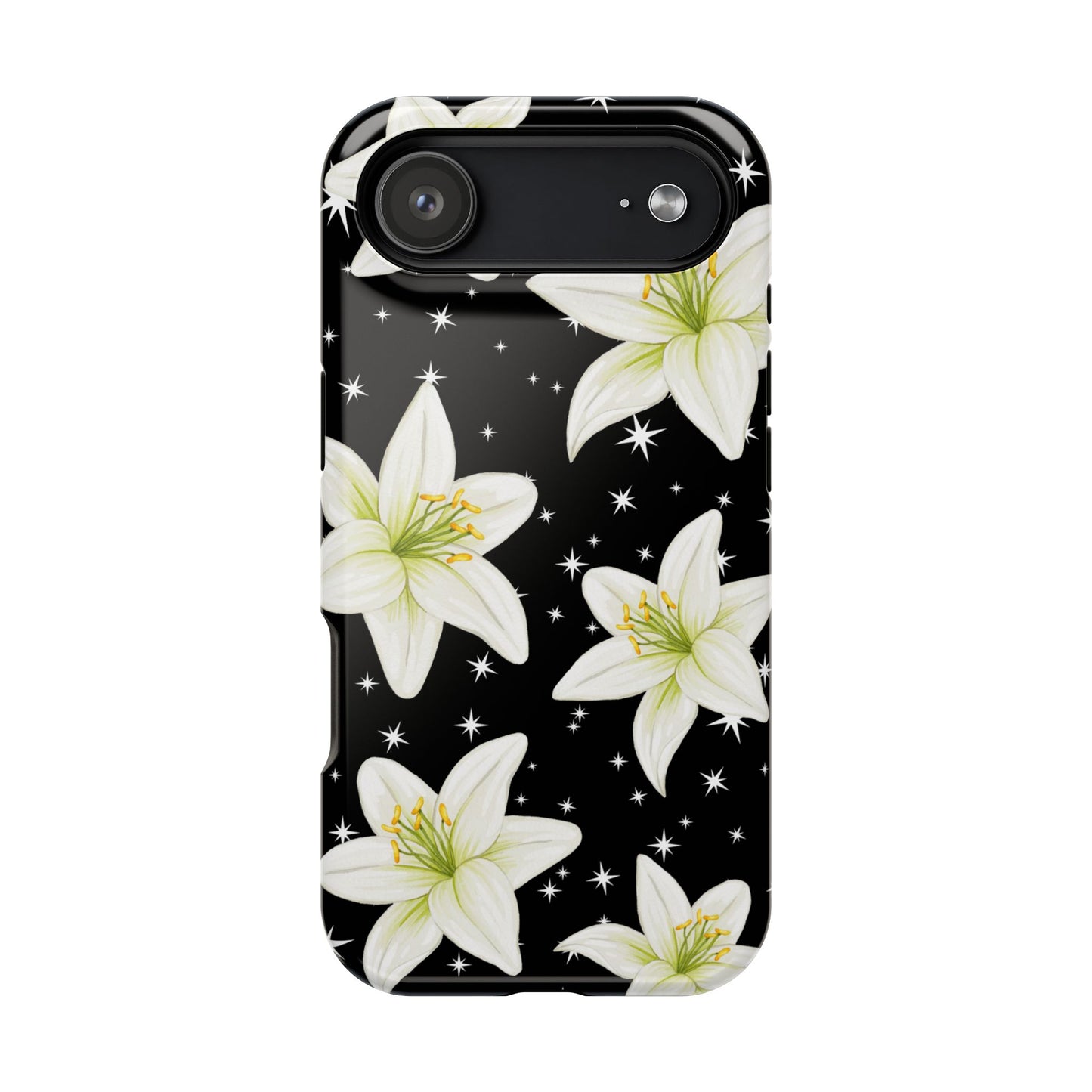 Tiger Lilies & Stars iPhone Case