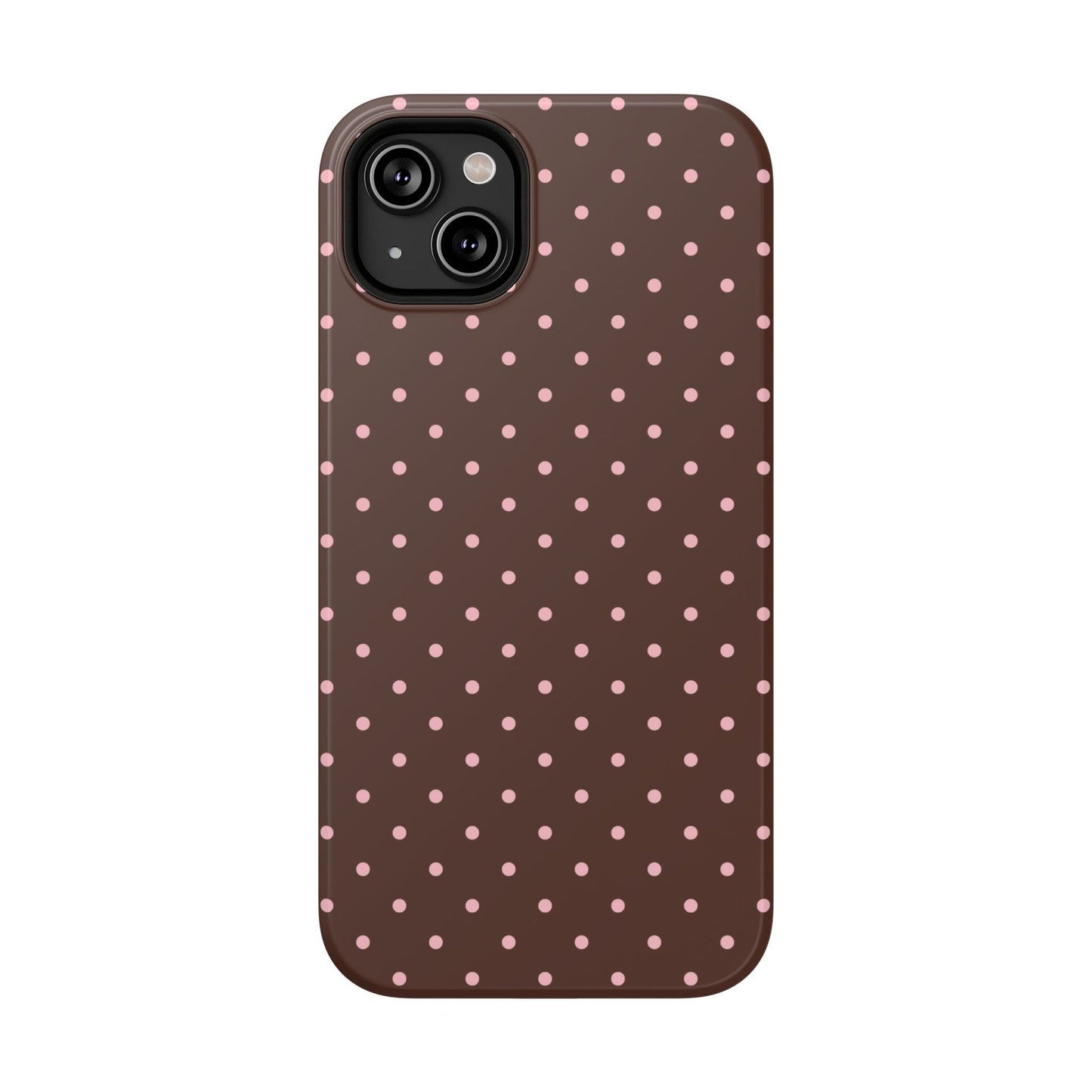 Pink Latte Mini Dots iPhone Case