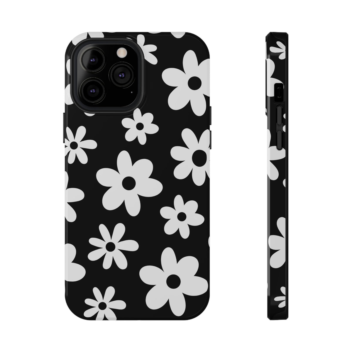Black Flower Power iPhone Case