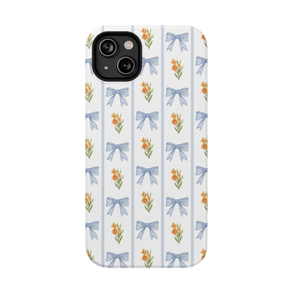 Blue Bows iPhone Case