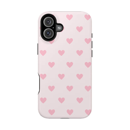 Light Pink Hearts iPhone Case