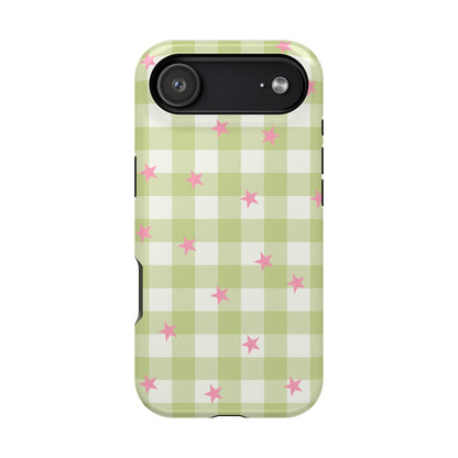 Lucky Star Gingham iPhone Case