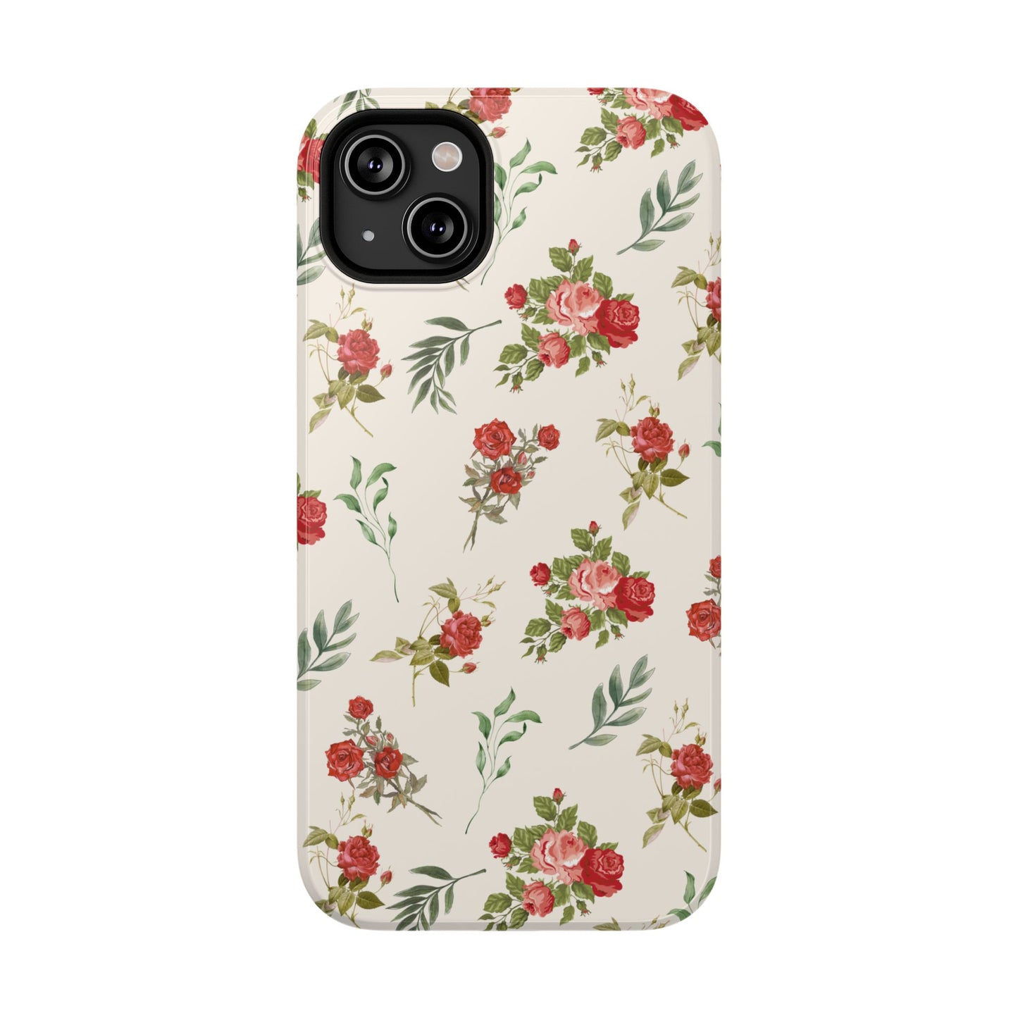 Red Vintage Roses iPhone Case